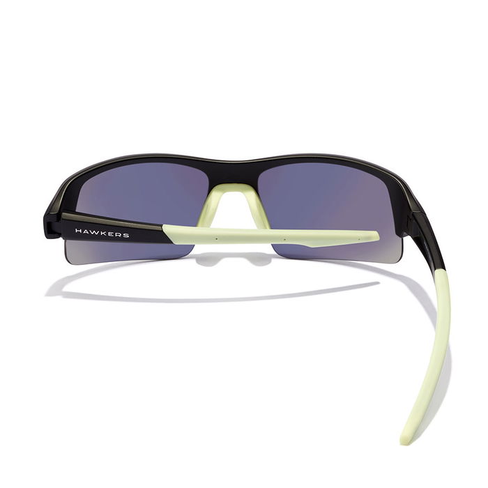Hawkers Lunettes de soleil BAT Noir/Jaune Unisexe Nylon UV400 Diamètre Cristal 45mm Longueur Branche 123mm Pont 18mm