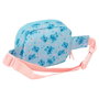 Ohana Riñonera Stitch Disney Sac banane avec bandoulière ajustable en PVC Compartiment à fermeture éclair 14 x 11 x 4 cm