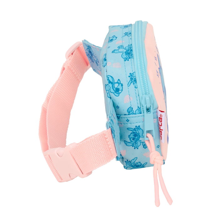 Sac banane Lilo & Stitch Ohana Bleu clair 14 x 11 x 4 cm