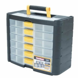Plastiken Boîte à outils Titanium 90001 Noir et Jaune avec 6 tiroirs