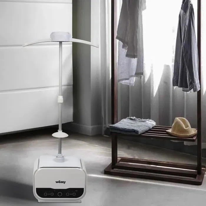 HKoeNIG Magic Pressing IRO330 - Mannequin de repassage 1200 W avec housse de pantalon - Blanc - Technologie Hot Air Tension - 5 niveaux de température