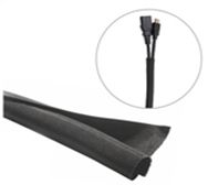 Vivolink Gaine de gestion de câbles flexible ø38mm noire