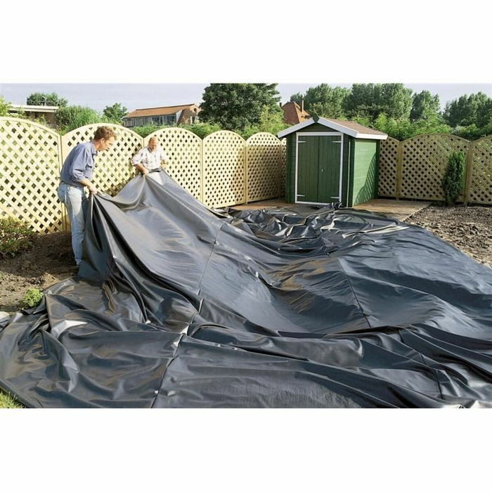 Ubbink Bâche pour bassin AquaLiner 4x4 m PVC 0,5 mm Noir