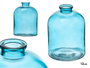 GIFTDECOR Frasco de cristal rond turquoise