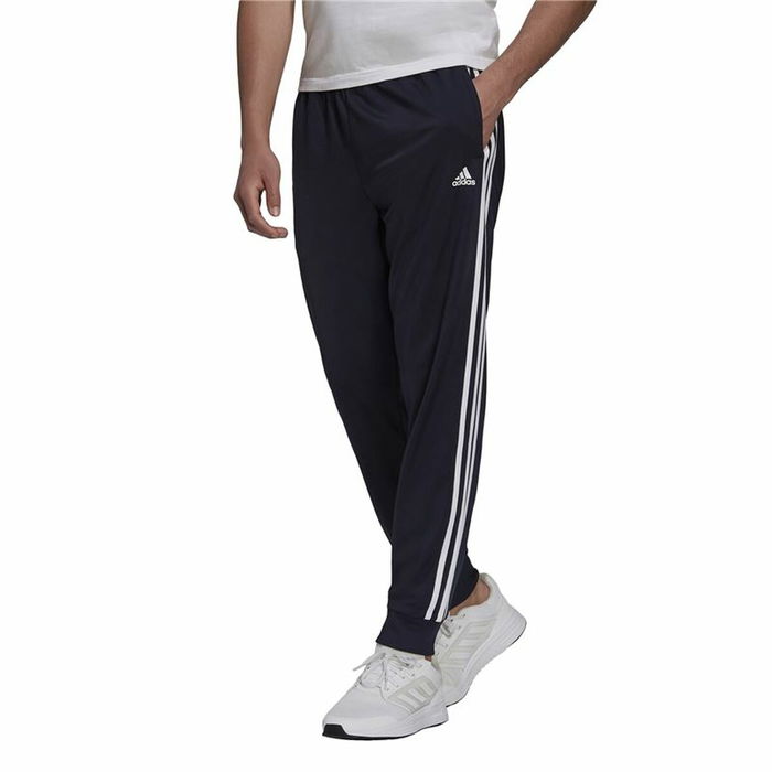Pantalon de Survêtement pour Adultes Adidas 3S Jog Tp Tri Bleu foncé