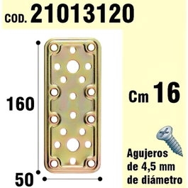 WOLFPACK LINEA PROFESIONAL Support pour bois à plaque bichromatée 50x160 mm
