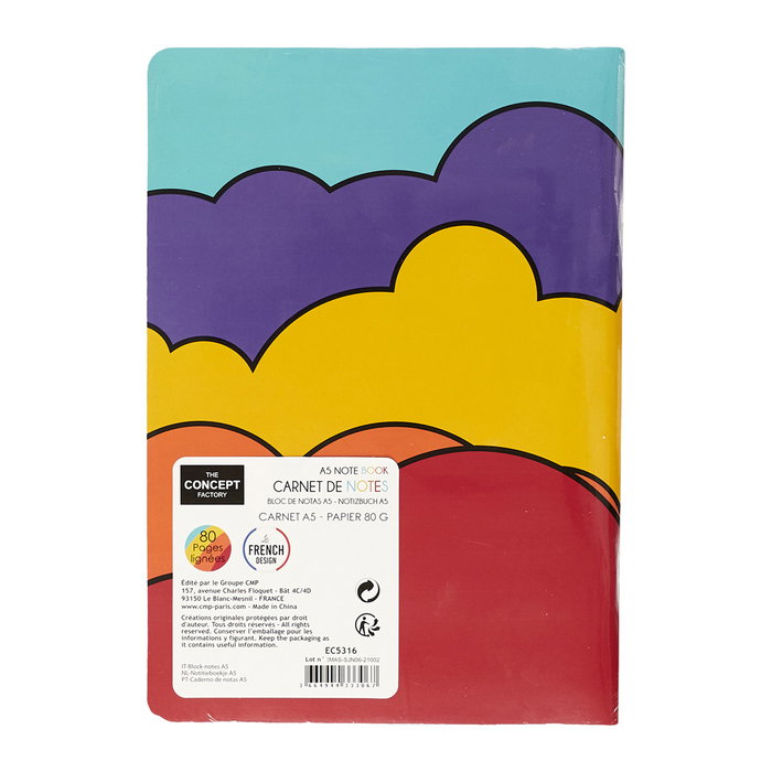 The Concept Factory Libreta DinA5 RAINBOW, modèles assortis The Concept Factory Libreta DinA5 RAINBOW, modèles assortis