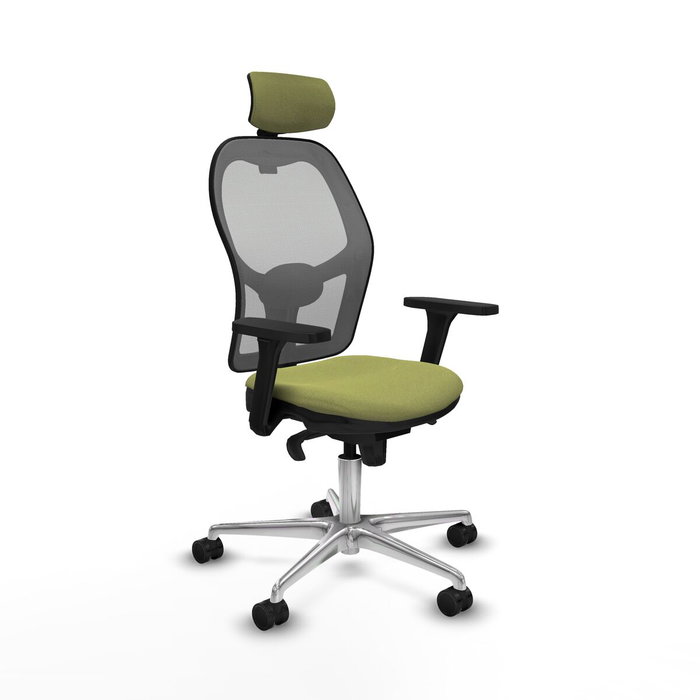 Piqueras y Crespo Chaise de Bureau Jorquera Vert Olive avec Appui-tête Piqueras y Crespo Chaise de Bureau Jorquera Vert Olive avec Appui-tête