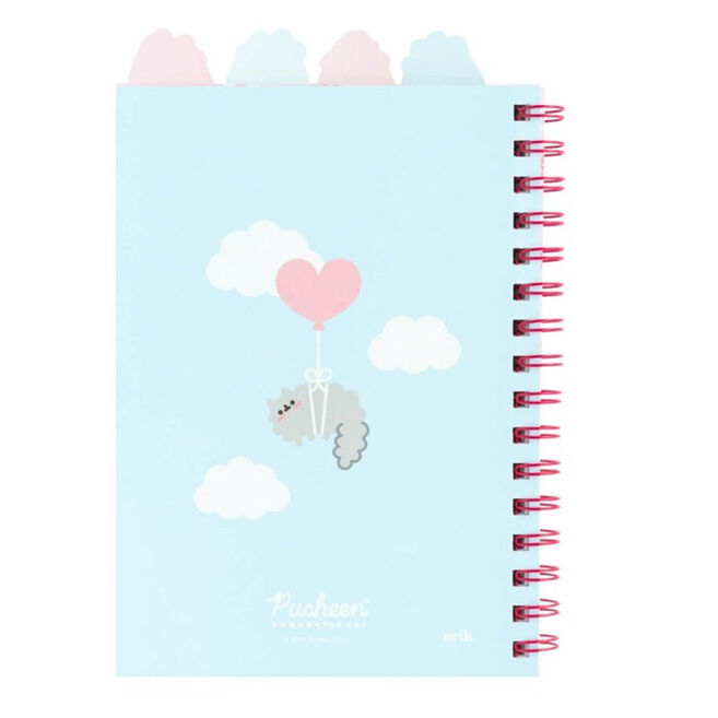 Pusheen Carnet A5 Purrfect Love à Couverture Souple avec Papier Ligné et 4 Intercalaires - ERIK