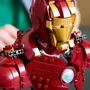 LEGO Marvel Buste Iron Man MK4 76327 - Set de Construction Adulte, 436 Pièces, Présentoir - Idée Cadeau Super-Héros