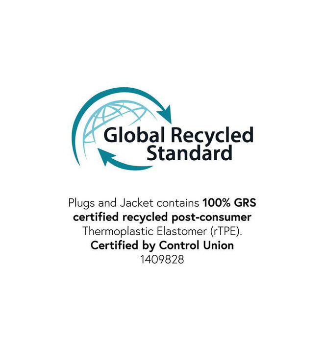 eSTUFF Câble USB-C vers USB-C INFINITE 1 m Blanc - Recyclé, Kevlar, 60W, 480 Mbps, Extra Durable et Flexible