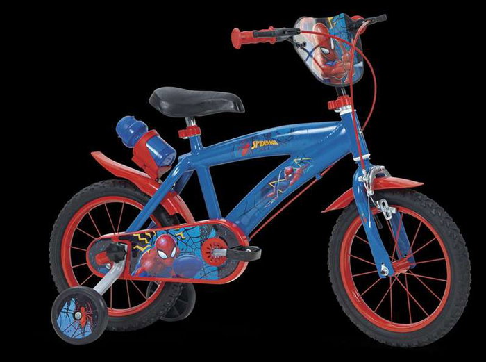 Huffy Bicicleta Spiderman 14" (4/6 ans) - Vélo enfant Spider-Man en fer