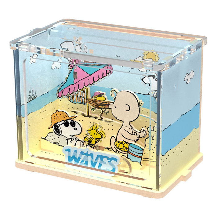 Peanuts Puremind Jeu de construction Mini Scene Chilling at the Beach