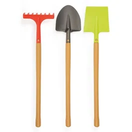 Ecoiffier - Filet de 3 grands outils de jardin 70 cm - Préparons la terre - 4338 - Jouets fabriqués en France