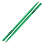Zildjian Baquetas 5A Hickory Neon Vert - Lot de 2 baguettes batterie