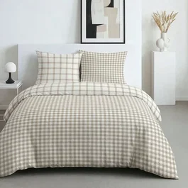 Today Parure de Lit Sunshine Imprimé Graphique Beige Clair 240 x 220 cm