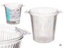 Leknes Cubitera Rayée Plastique Transparente 2L 16x17x21 cm (Set de 12)