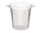 Leknes Cubitera Rayée Plastique Transparente 2L 16x17x21 cm (Set de 12)