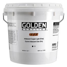 Golden Peinture Acrylique Heavy Body Irisé Cuivre Clair (Fin) 3,78 L