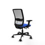 PIQUERAS Y CRESPO Chaise Haches Synchrone/Traslack Bleu et Blanc, Accoudoirs 2D, Sans appui-tête