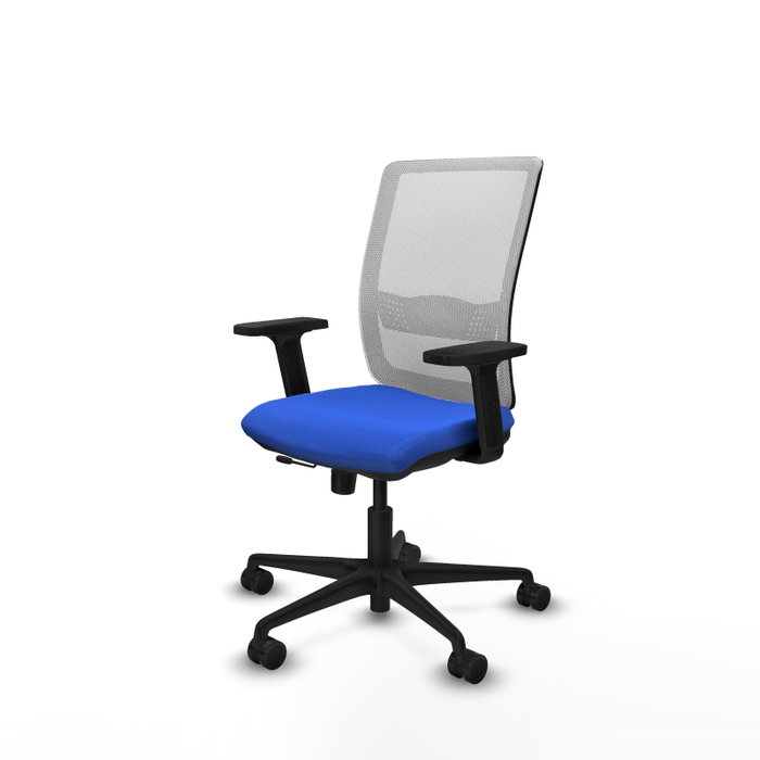 PIQUERAS Y CRESPO Chaise Haches Synchrone/Traslack Bleu et Blanc, Accoudoirs 2D, Sans appui-tête PIQUERAS Y CRESPO Chaise Haches Synchrone/Traslack Bleu et Blanc, Accoudoirs 2D, Sans appui-tête