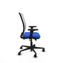 PIQUERAS Y CRESPO Chaise Haches Synchrone/Traslack Bleu et Blanc, Accoudoirs 2D, Sans appui-tête