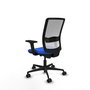 PIQUERAS Y CRESPO Chaise Haches Synchrone/Traslack Bleu et Blanc, Accoudoirs 2D, Sans appui-tête