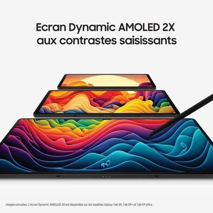 Samsung Galaxy Tab S9+ 12,4" 512Go WiFi Anthracite Tablette Tactile avec Galaxy AI