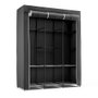 Newlux Armoire de tissu canvas v130 noir 130 x 45 x 167 cm