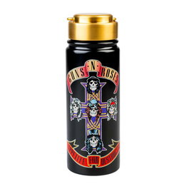 ERIK Bouteille isotherme en acier inoxidable Guns N Roses, 500 ml (0,5 L), maintient chaud 12h et froid 24h, avec bouchon étanche