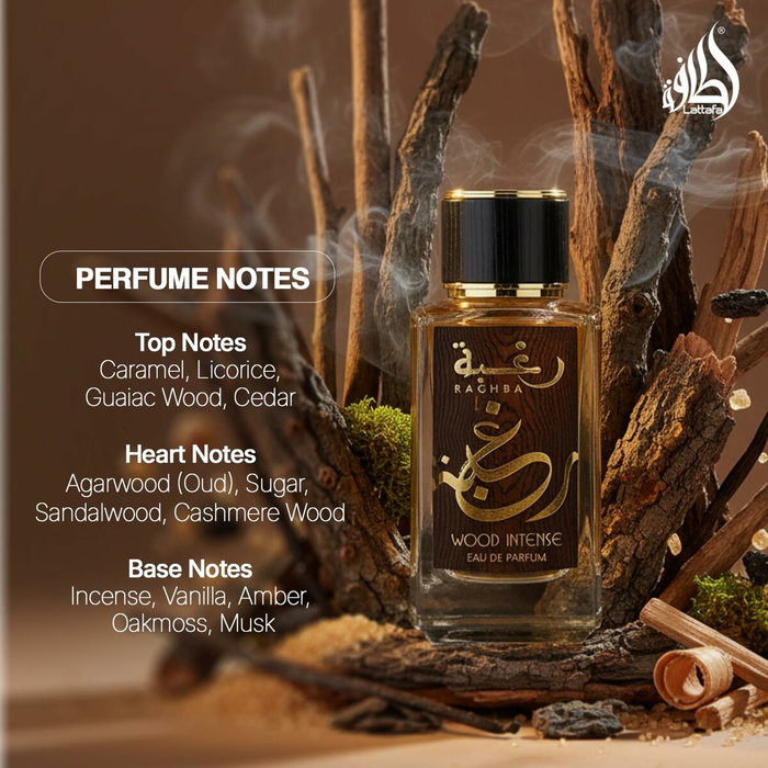 Lattafa Raghba Wood Intense Eau de Parfum 100 ml