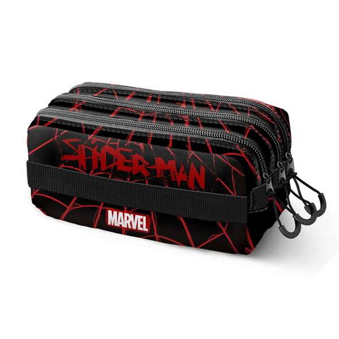 Trousse Fourre-Tout Triple Spider-Man Noir