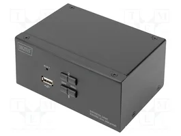 DIGITUS Commutateur KVM 4K UHD 2160p Noir