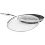 Kohersen 71108 Poêle Argentée en Acier Inoxydable et Aluminium Ø 28 cm