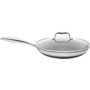 Kohersen 71108 Poêle Argentée en Acier Inoxydable et Aluminium Ø 28 cm