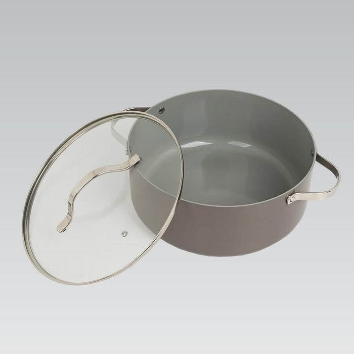 Marmite avec couvercle Feel Maestro MR-4009-18 Gris Métal Aluminium 18 cm 1,9 L