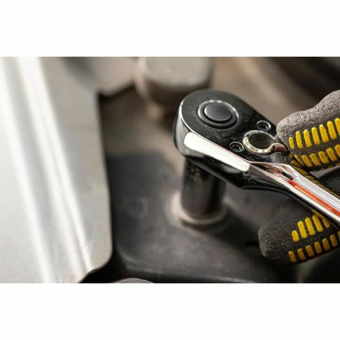 Stanley Jeu de cliquet et douilles 1/4'' 72 dents et 10 douilles 5,5-14 mm Stanley Jeu de cliquet et douilles 1/4'' 72 dents et 10 douilles 5,5-14 mm
