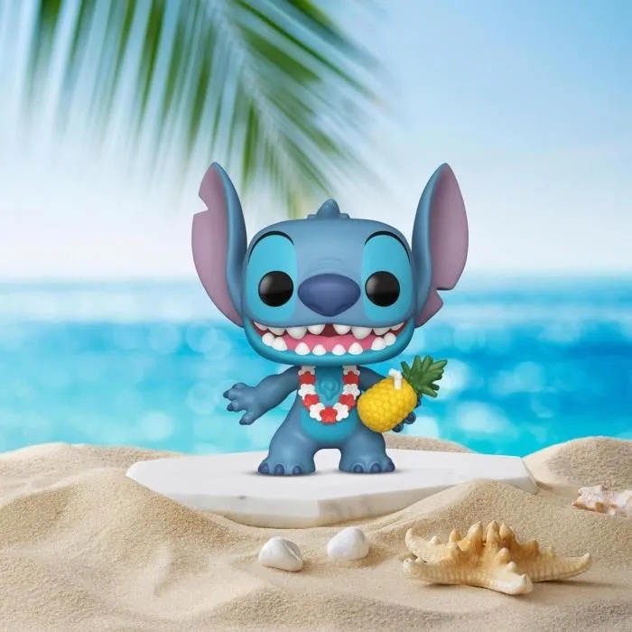 Funko Pop! Disney - Figurine Stitch Luau 1567 - Lilo et Stitch - Figurine vinyl de 9 cm avec ananas et collier de fleurs Funko Pop! Disney - Figurine Stitch Luau 1567 - Lilo et Stitch - Figurine vinyl de 9 cm avec ananas et collier de fleurs