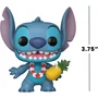Funko Pop! Disney - Figurine Stitch Luau 1567 - Lilo et Stitch - Figurine vinyl de 9 cm avec ananas et collier de fleurs