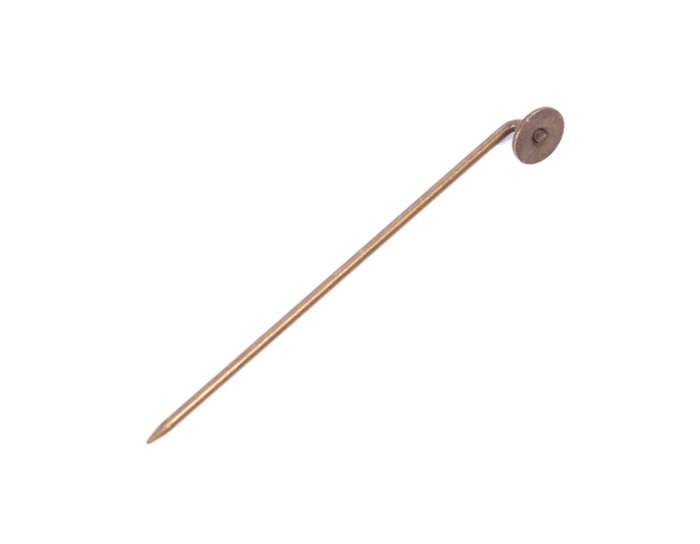 Innspiro Aguja metálica con base dorada envejecida 5x65mm, 10u. Innspiro Aguja metálica con base dorada envejecida 5x65mm, 10u.