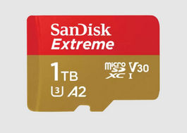 SanDisk Carte mémoire Extreme microSDXC 1 To V30 A2 UHS-I