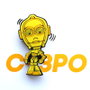 3D LIGHT FX - Lampe LED 3D Star Wars C-3PO mini - Fonctionne avec piles AAA (non incluses)