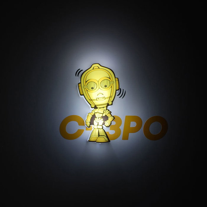 3D LIGHT FX - Lampe LED 3D Star Wars C-3PO mini - Fonctionne avec piles AAA (non incluses)