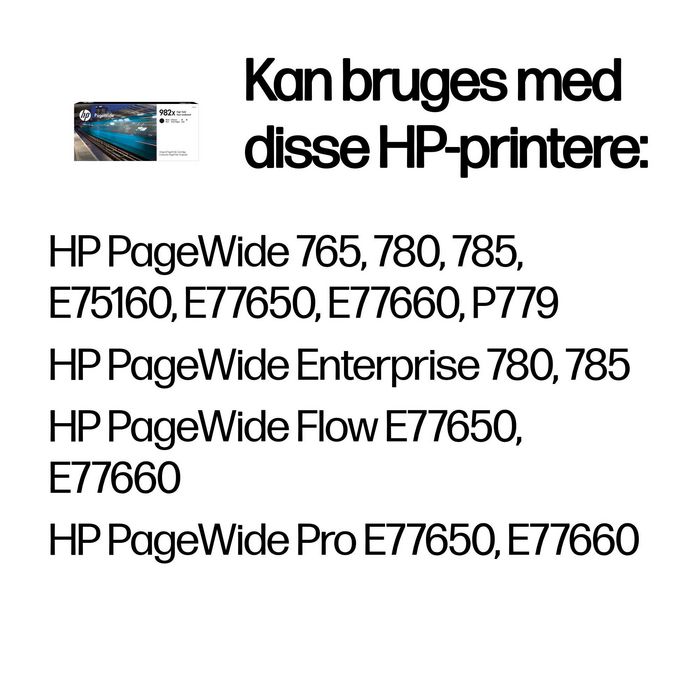 HP Cartouche d'encre 982X Noir Haute Capacité (T0B30A) Impression Professionnelle