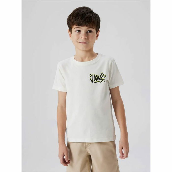 T shirt à manches courtes Enfant Name It Nkmmakai Jaws Nreg Box Sky