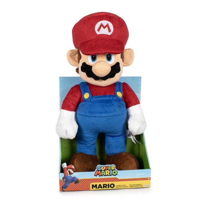 JAKKS PACIFIC Peluche Jumbo Super Mario Nintendo 50 cm - Jouet en Peluche JAKKS PACIFIC Peluche Jumbo Super Mario Nintendo 50 cm - Jouet en Peluche