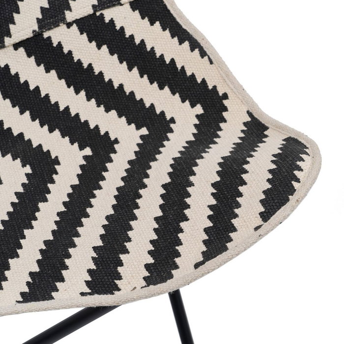 BigBuy Home Fauteuil Blanc Noir BigBuy Home Fauteuil Blanc Noir