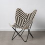 BigBuy Home Fauteuil Blanc Noir