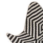 BigBuy Home Fauteuil Blanc Noir