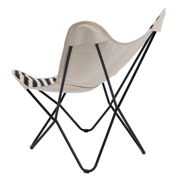 BigBuy Home Fauteuil Blanc Noir BigBuy Home Fauteuil Blanc Noir